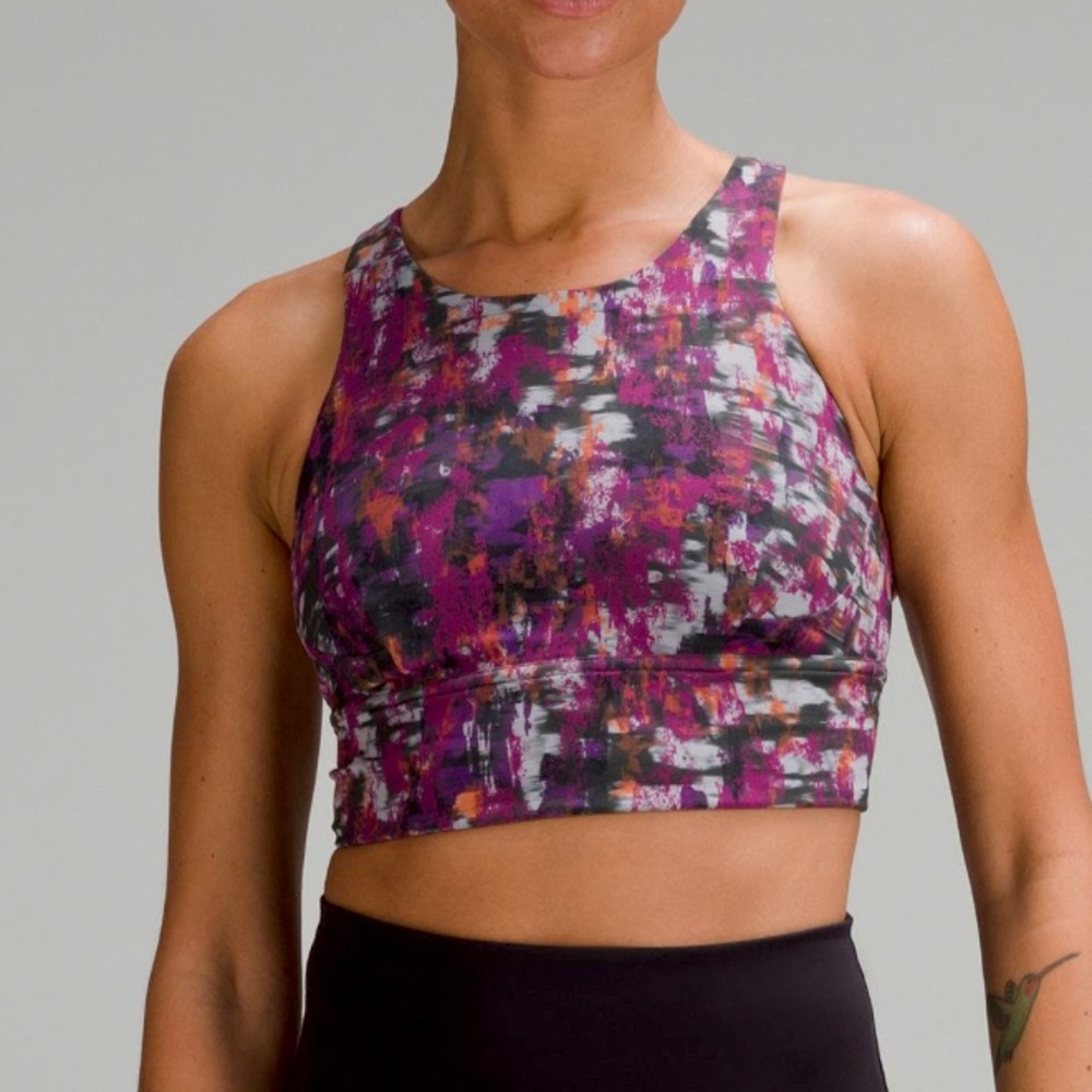 Wunder Train Longline Bra in cinder flash